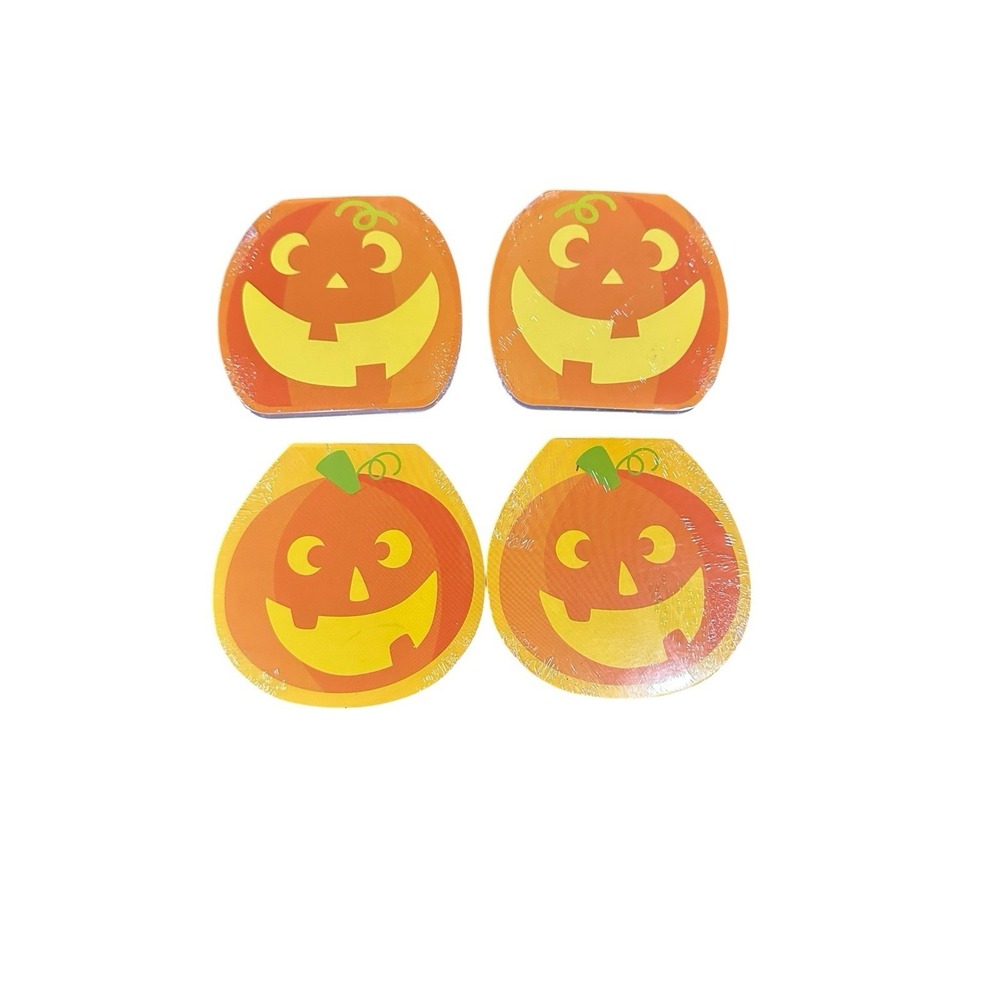 halloween mini notepads party bag gifts novelty 60 sheets SET OF 4 pumpkins